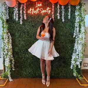 UNTAMED PETALS white bridal dress